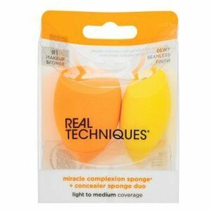 Real Techniques Miracle Complexion Sponge + Concealer Sponge Duo houbička na make-up obraz