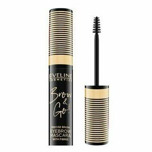 Eveline Eyebrow Mascara gel pro úpravu obočí 02 Dark Brown 6 ml obraz