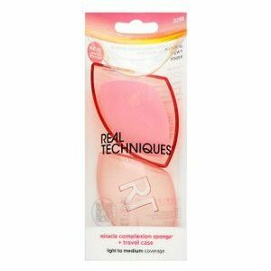 Real Techniques Sunrise To Sunset Miracle Complexion Sponge & Travel Case houbička na make-up obraz