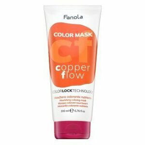 Fanola Color Mask vyživující maska s barevnými pigmenty pro oživení měděných odstínů Copper Flow 200 ml obraz