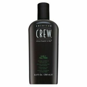 American Crew 3-in-1 Tea Tree šampon, kondicionér a sprchový gel pro každodenní použití 250 ml obraz