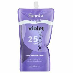 Fanola No Yellow Color Violet Peroxyde vyvíjecí emulze pro neutralizaci žlutých tónů 7% 25 Vol. 1000 ml obraz