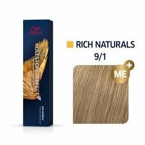 Wella Professionals Koleston Perfect Me+ Rich Naturals profesionální permanentní barva na vlasy 9/1 60 ml obraz