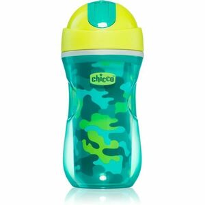 Chicco Sport Cup hrnek s brčkem Green 12 m+ 266 ml obraz