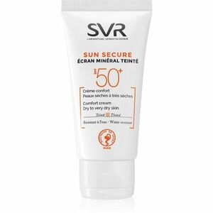 SVR Sun Secure minerální tónovací krém pro suchou až velmi suchou pleť SPF 50+ 50 ml obraz