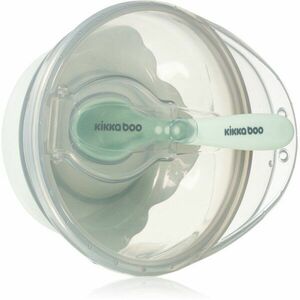 Kikkaboo Suction Bowl with Spoon miska s lžičkou s víčkem 4 m+ Mint 1 ks obraz