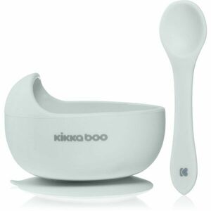 Kikkaboo Silicone Bowl with Spoon silikonová miska s lžičkou 4 m+ Blue 2 ks obraz