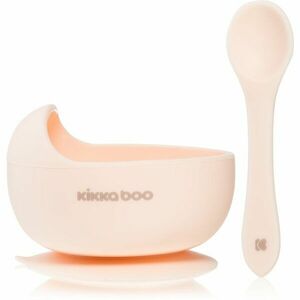 Kikkaboo Silicone Bowl with Spoon silikonová miska s lžičkou 4 m+ Pink 2 ks obraz