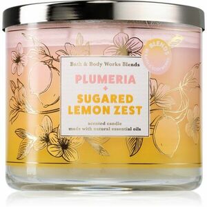 Bath & Body Works Plumeria & Sugared Lemon Zest vonná svíčka 411 g obraz