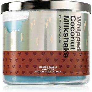 Bath & Body Works Whipped Coconut Milkshake vonná svíčka 411 g obraz