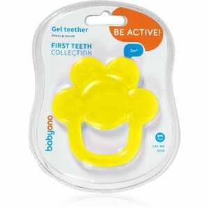 BabyOno Be Active Gel Teether kousátko Yellow Flower 1 ks obraz