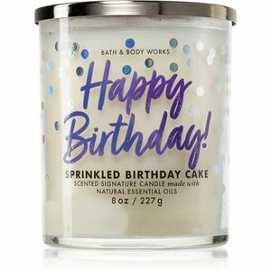 Bath & Body Works Sprinkled Birthday Cake vonná svíčka 227 g obraz