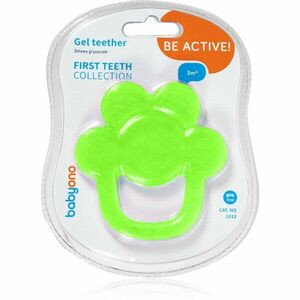 BabyOno Be Active Gel Teether kousátko Green Flower 1 ks obraz