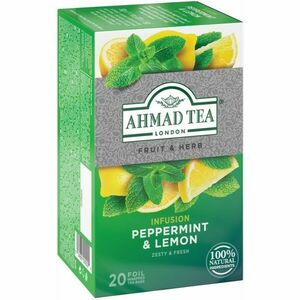 Ahmad Tea Peppermint & Lemon mátový čaj s citronem a citronovou trávou 20x1.5 g obraz