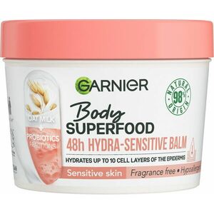 GARNIER Body Superfood hydratační balzám s ovesným mlékem a probiotickými frakcemi pro citlivou pokožku, 380 ml obraz