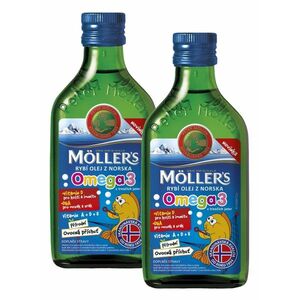 MÖLLERS Mollers Omega 3 Ovocná příchuť 250ml 1+1 ZDARMA 2 x 250 ml obraz