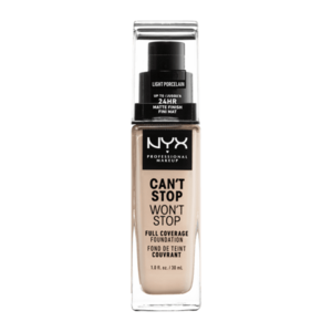 NYX PROFESSIONAL MAKEUP Can't Stop Won't Stop 24 hour Foundation Vysoce krycí make-up - 1.3 - Light Porcelain 30 ml obraz