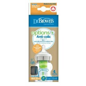 DR. BROWN'S Dr.Brown's Kojeecká láhev Anti-colic sklo široká 150ml obraz