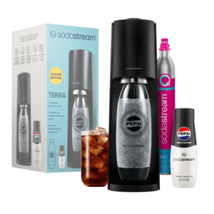 SODASTREAM Terra black Pepsi Zero megapack obraz