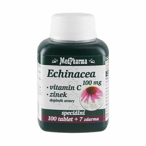 MEDPHARMA Echinacea 100 mg+vitamín C+zinek 107 tablet obraz