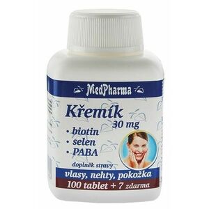 MEDPHARMA Křemík 30 mg + Biotin + PABA 107 tablet obraz