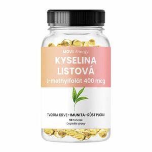 MOVIT ENERGY Kyselina Listová L-methylfolát 400 mcg, 90 tobolek obraz