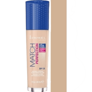 RIMMEL London Match Perfection Foundation SPF20 make-up 100 Ivory 30 ml obraz