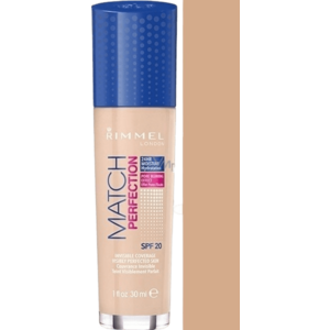 RIMMEL London Match Perfection Foundation SPF20 make-up 201 Classic Beige 30 ml obraz