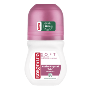 BOROTALCO Soft Talc and Pink Flower, Roll-on deodorant pro ženy 50 ml obraz