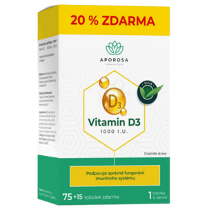 APOROSA Vitamin D3 1000 I.U. 90 kapslí obraz