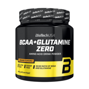 BIOTECH BCAA + Glutamine Zero – pomeranč 480 g obraz