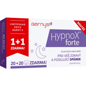 BARNY'S Barnys HypnoX forte 20+20 tablet zdarma 2 x 20 tablet obraz