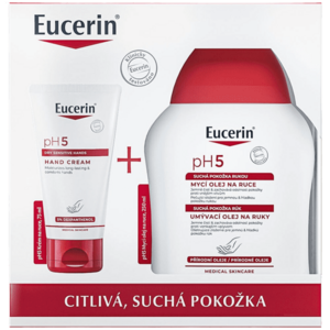 EUCERIN pH5 suchá/citlivá pokožka Vánoce 2023 - krém na ruce + mycí olej obraz