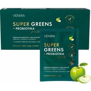 VENIRA Super greens + probiotika, jablko 30 sáčků obraz