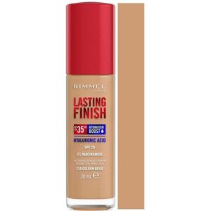 RIMMEL Lasting Finish Hyaluronic Acid dlouhotrvající hydratační make-up 210 Golden Beige 30 ml obraz