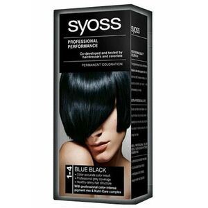 SYOSS Professional Permanentní 1-4 barva na vlasy modročerná 50 ml obraz