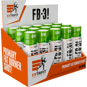 EXTRIFIT FB-3! Fat Burner Shot kiwi 15 x 90 ml obraz