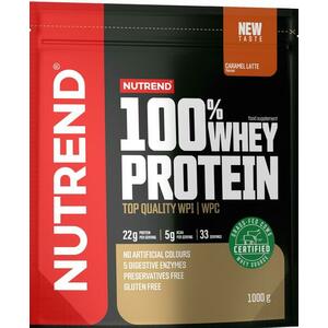 NUTREND 100% Whey Protein karamelové latté 1000 g obraz