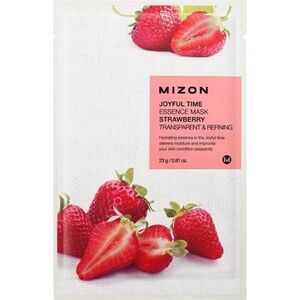 MIZON Joyful Time Essence Mask Strawberry Plátýnková maska se zjemňujícím účinkem 23 g obraz