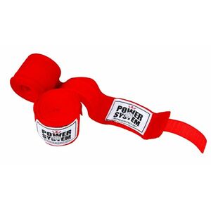 POWER SYSTEM boxovací bandáže BOXING WRAPS RED 2 ks obraz