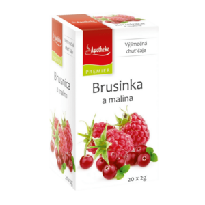 APOTHEKE Brusinka a malina čaj 20 x 2 g obraz