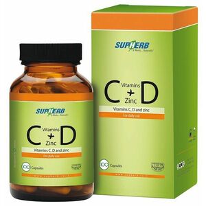 SUPHERB Vitamíny C+D & zinek 100 kapslí obraz