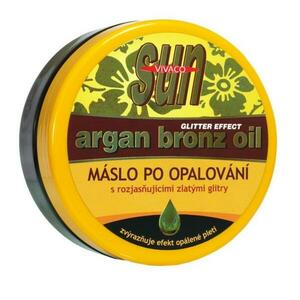 SUN VITAL Vivaco Arganové máslo po opalování s glitry 200 ml obraz