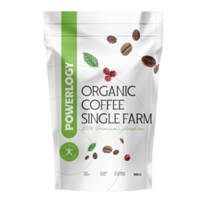 POWERLOGY Organic Coffee Single Farm, BIO zrnková káva 100% arabica 900 g obraz