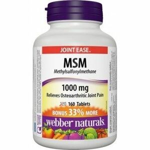 WEBBER NATURALS MSM 1000 mg BONUS 160 tablet obraz