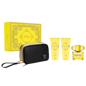 VERSACE Yellow Diamond Set Eau de Toilette 90ml + Bath&Shower Gel 100ml + Body Lotion 100ml + kosmetická taška 4 ks obraz