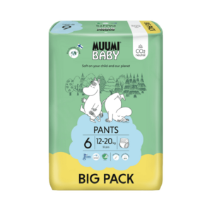 MUUMI BABY Pants 6 Junior 12-20 kg kalhotkové eko pleny 52 ks obraz