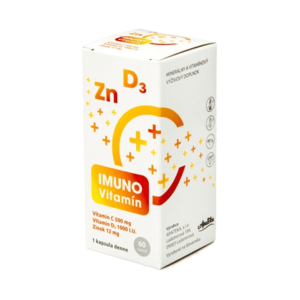 APATEKA Imuno vitamín (vitamín C + D + zinek) 60 kapslí obraz