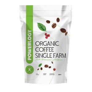 POWERLOGY Organic Coffee Single Farm, BIO zrnková káva 100% arabica 250 g obraz