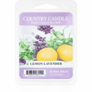 Country Candle Lemon Lavender vosk do aromalampy 64 g obraz